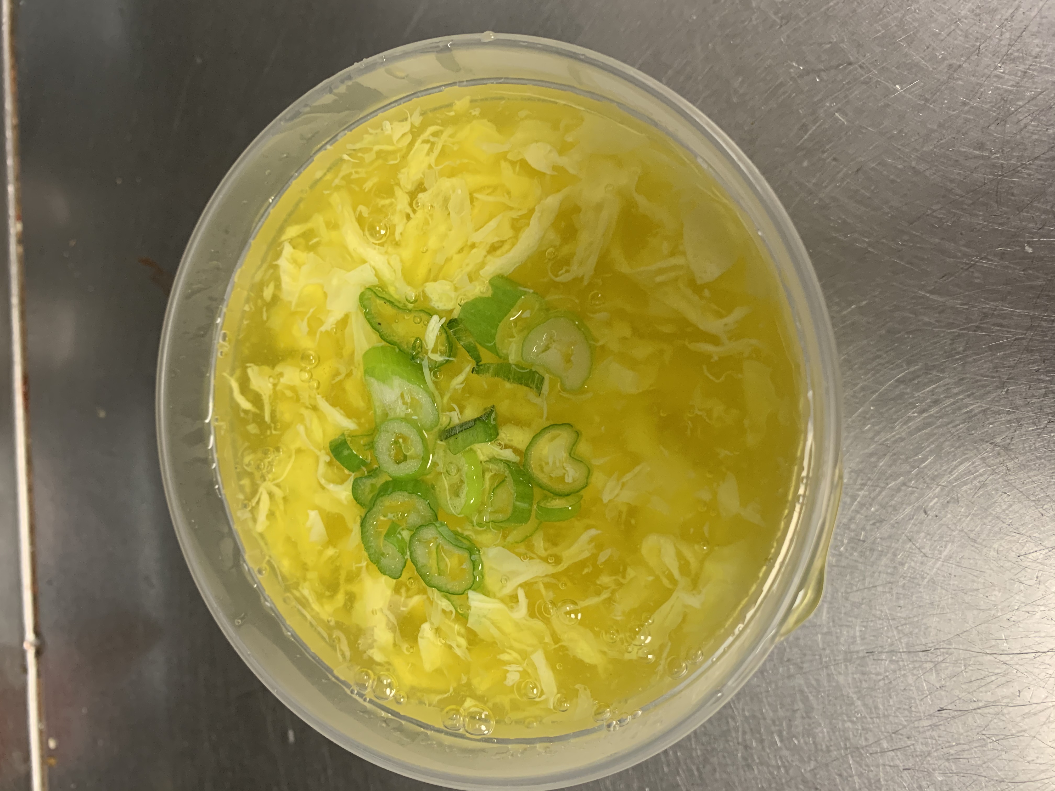 Order S3. Egg Drop Soup small food online from Dragon House store, Fairburn on bringmethat.com