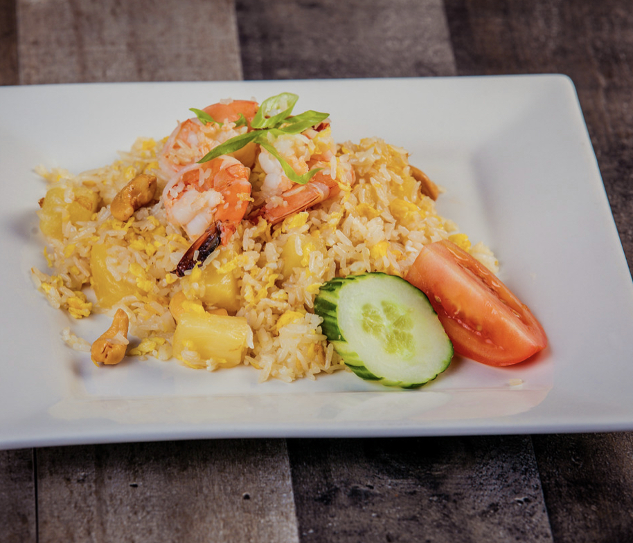 Order Pineapple Fried Rice food online from Clifton thai restaurant store, Clifton on bringmethat.com