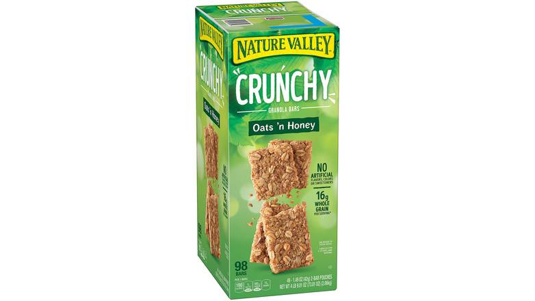Order Nature Valley Oats 'N Honey Granola Bars - Pack Of 49 73.01 OZ food online from Valero Food Mart store, Murrayville on bringmethat.com