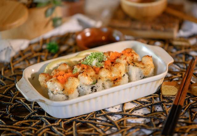 Order Baked Scallop Roll food online from Wabi-Sabi Sushi Bar & Restaurant store, Seattle on bringmethat.com