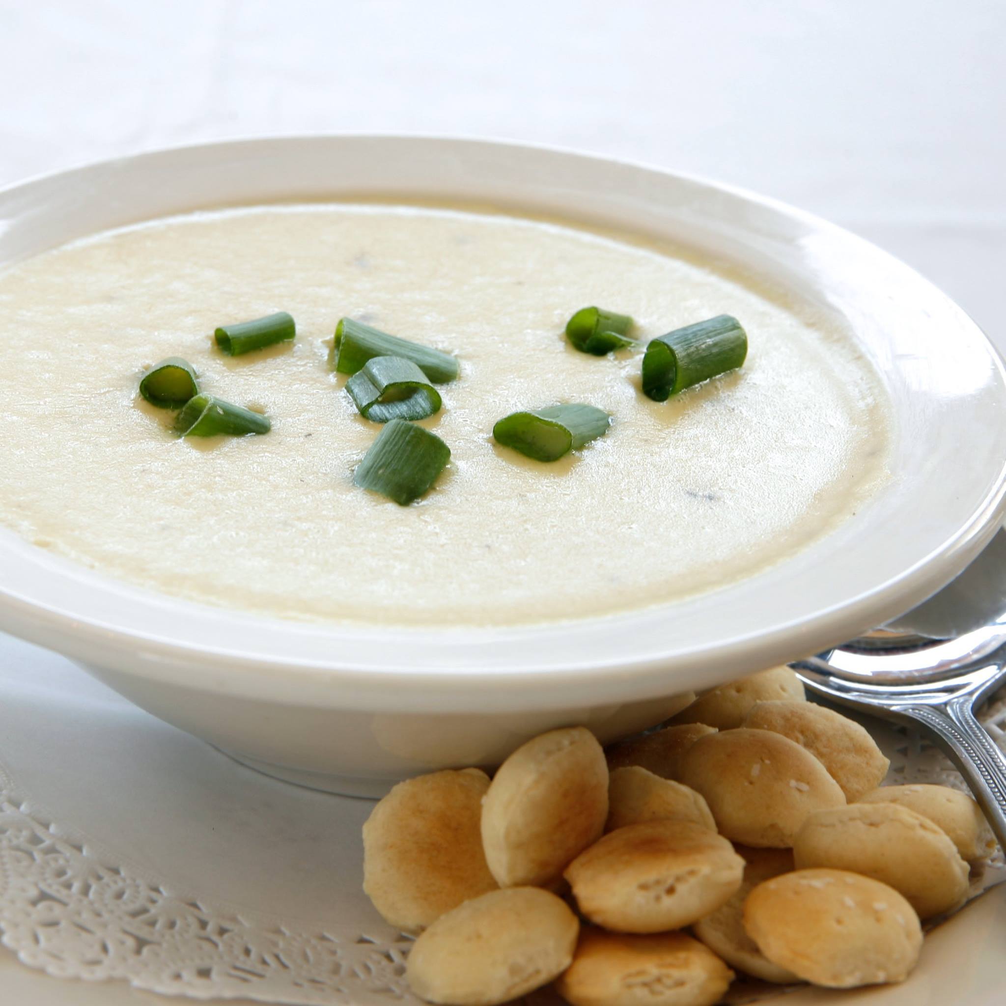 Order Cream of Potato Soup food online from Zig Zag Kitchen store, Chicago on bringmethat.com