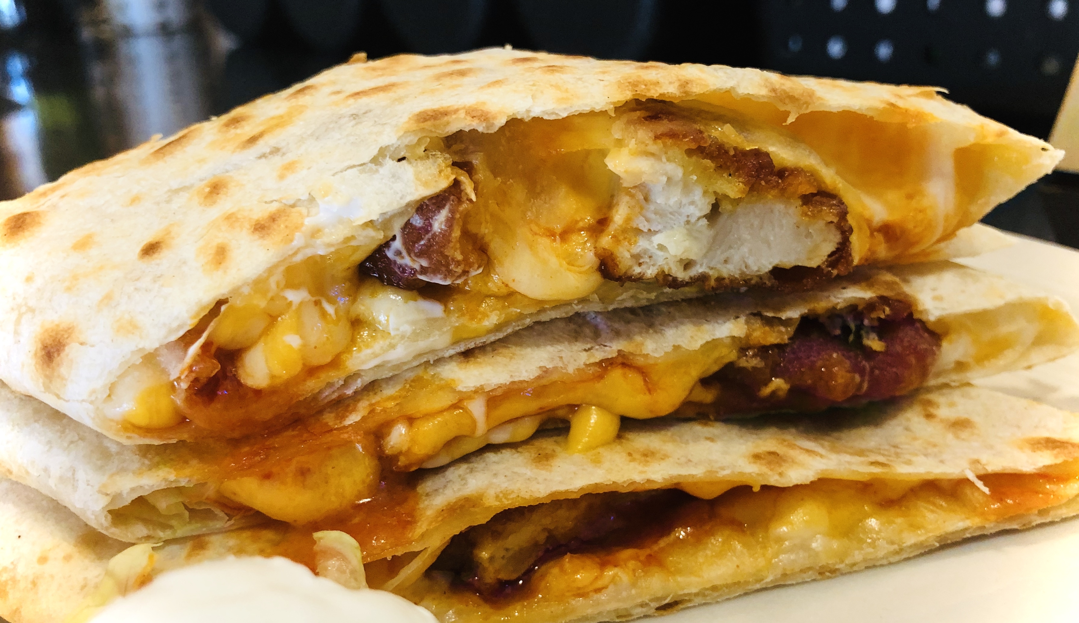 Order Chicken Buffalo Quesadilla food online from Guahan Grill store, Oceanside on bringmethat.com