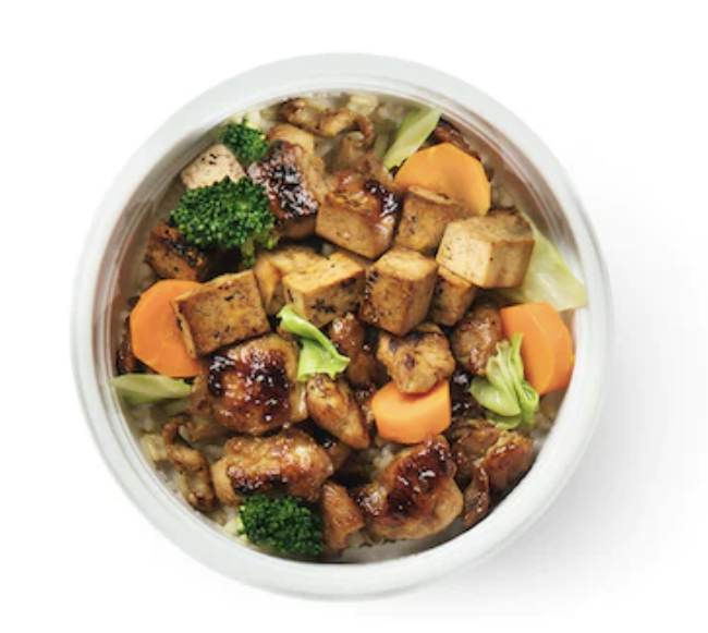 Order 1/2 and 1/2 Mini Bowl food online from The Flame Broiler store, Huntington Beach on bringmethat.com