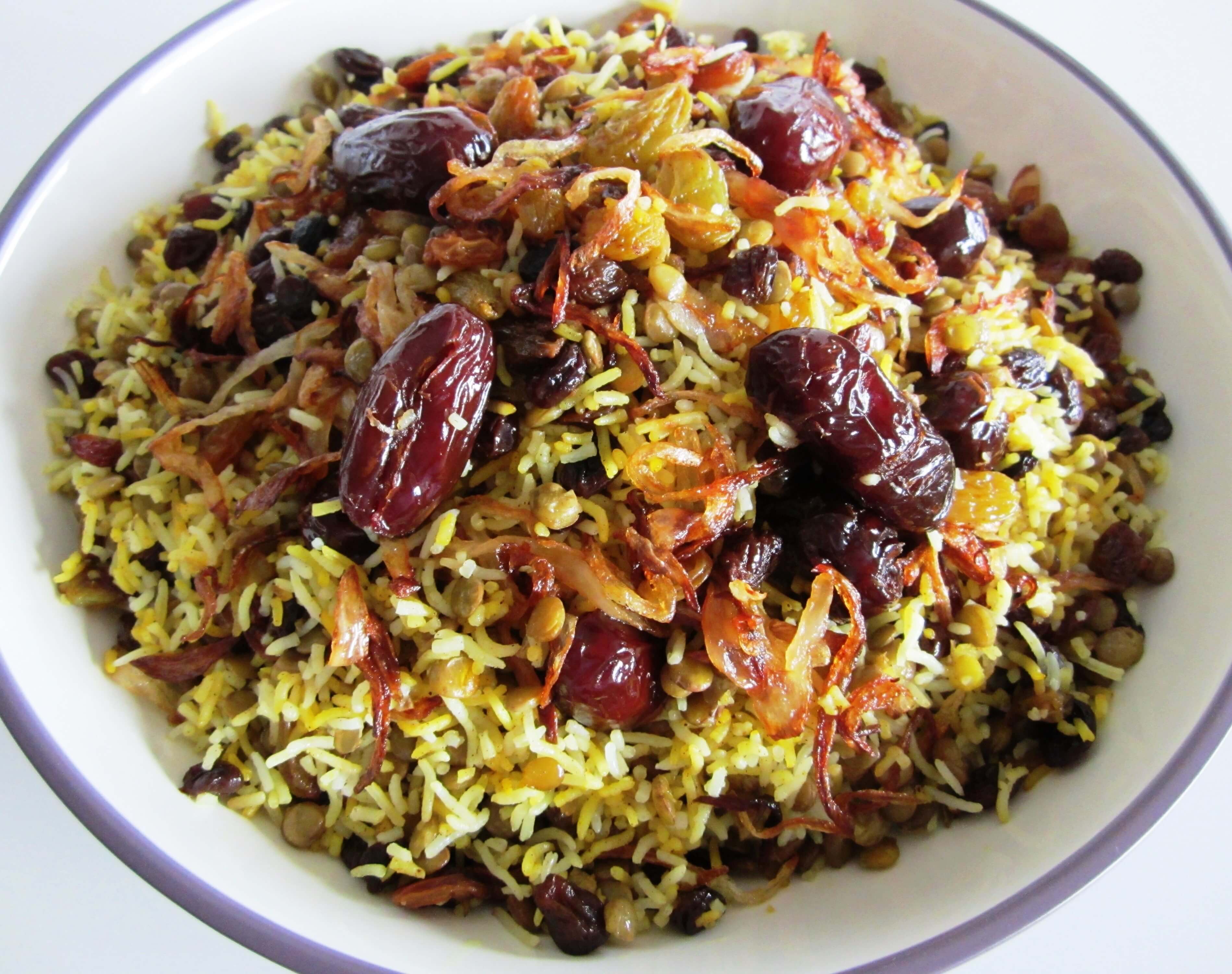 Order Lentil and Raisin Rice food online from Basil Mediterranean store, Costa Mesa on bringmethat.com