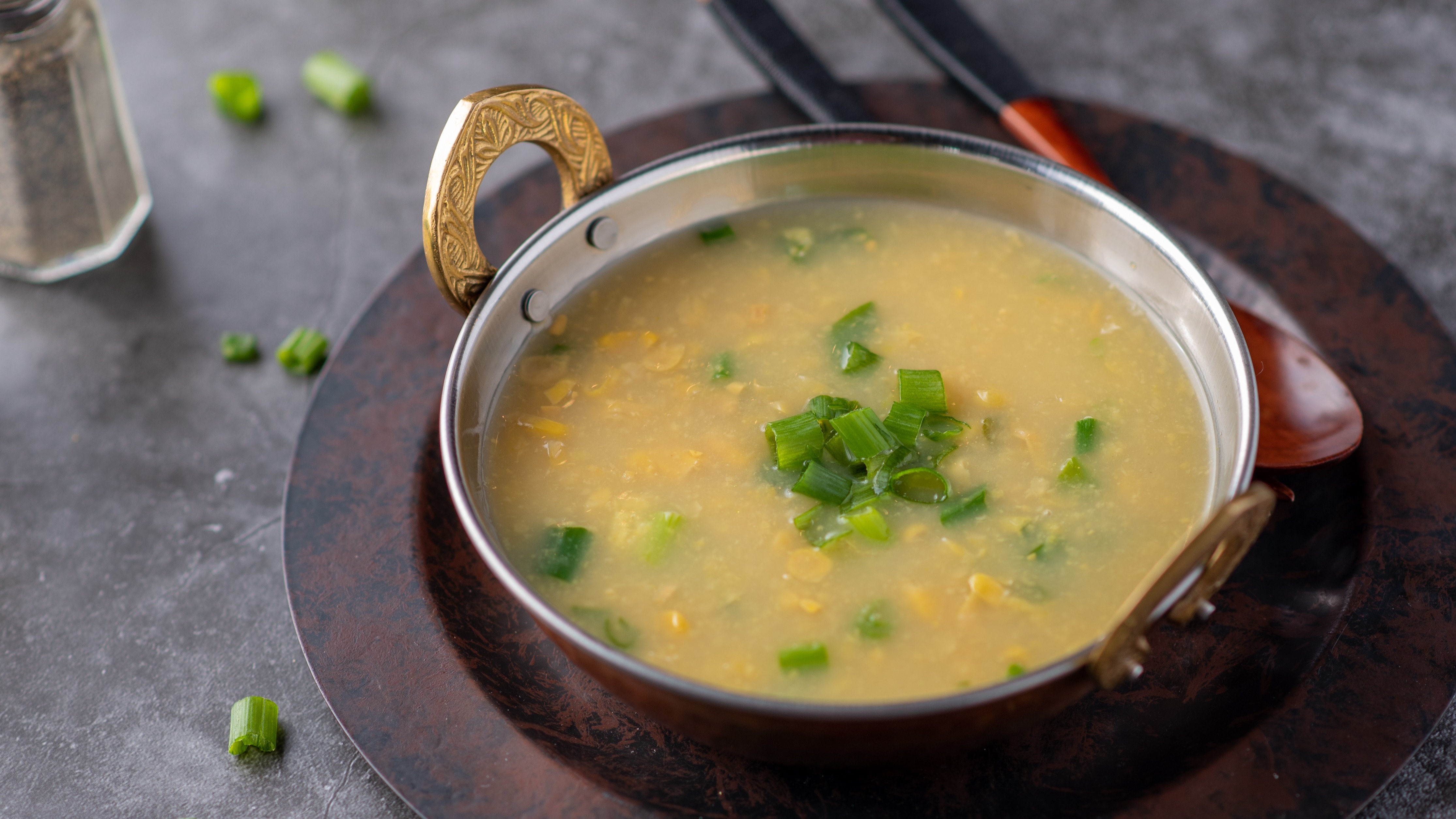 Order Sweet Corn Soup food online from Sangam Chettinad Indian Cuisine store, Austin on bringmethat.com