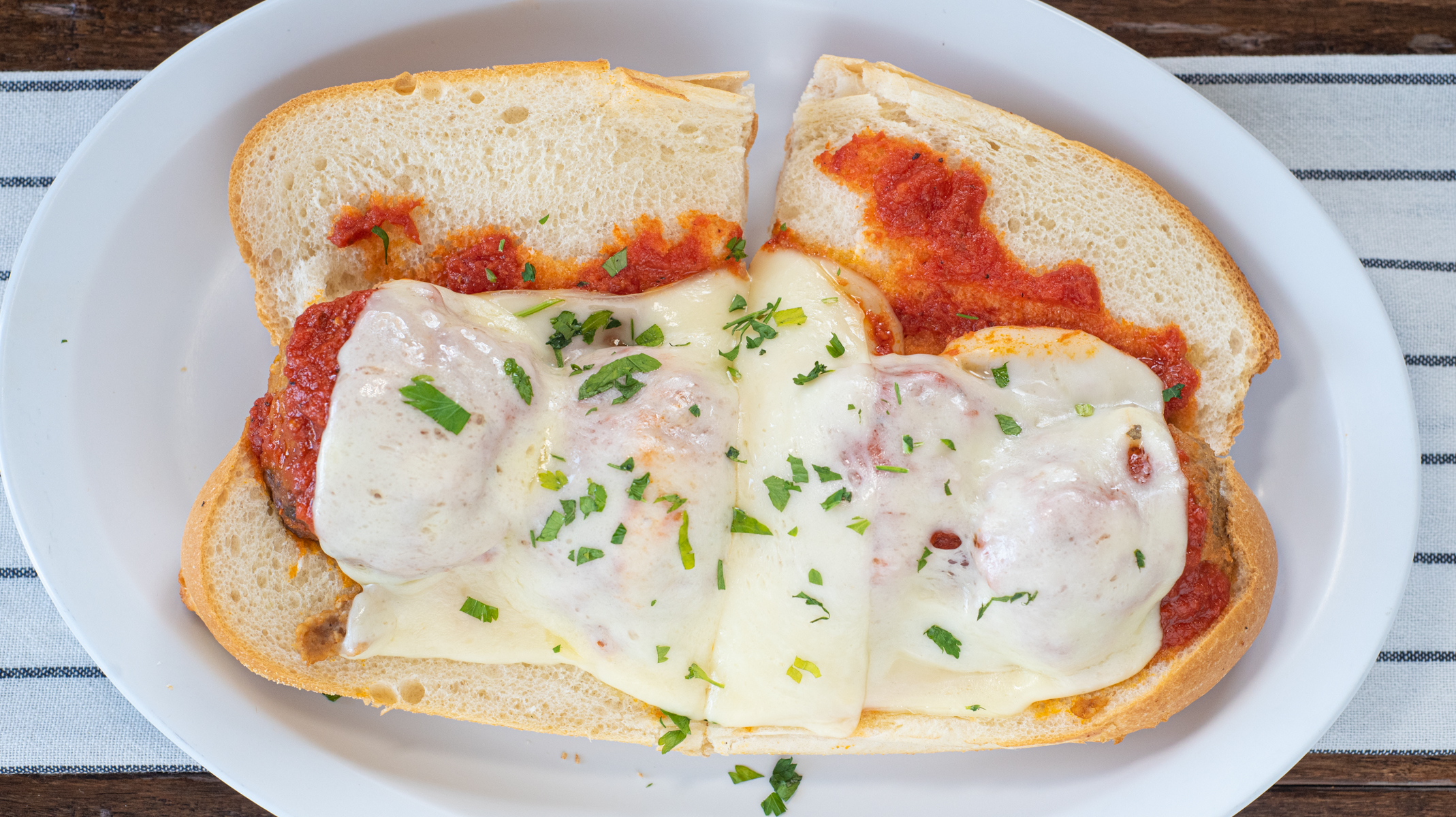 Order Meatball Parmigiana Wedge food online from Westover Pizza store, Stamford on bringmethat.com
