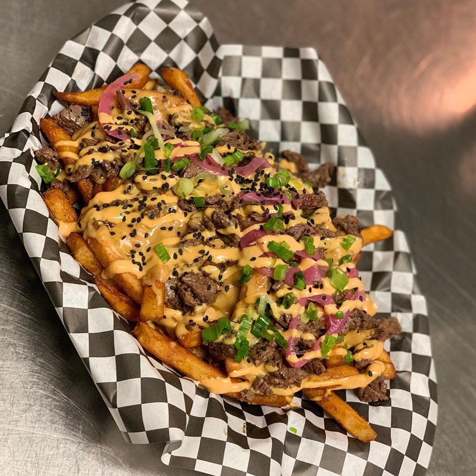 Order Korean BBQ Loaded French Fries food online from Frank's Bar store, Chicago on bringmethat.com