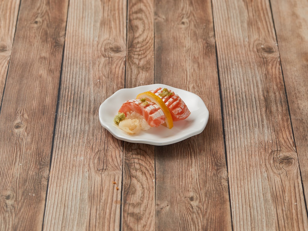 Order 2 Piece Fatty Salmon food online from Edo Higan store, Littleton on bringmethat.com