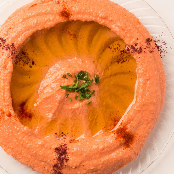 Order H28 Spicy Hummus food online from Zamani Mediterranean Grill store, Spring on bringmethat.com