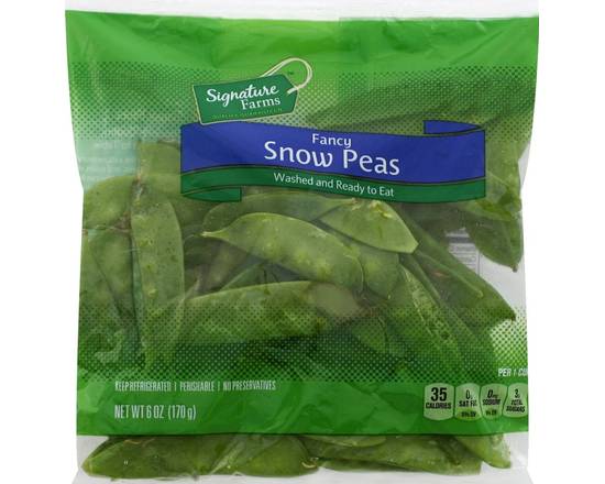 Order Signature Farms · Fancy Snow Peas (6 oz) food online from Jewel-Osco store, Oswego on bringmethat.com