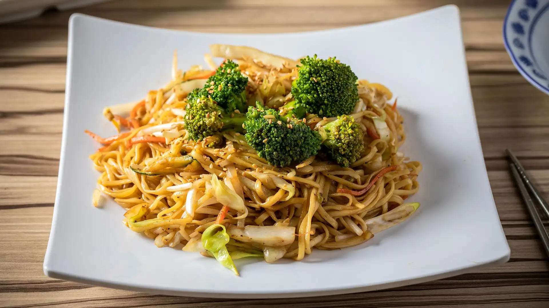 Order Chow Mein food online from Alice & Friends' Vegan Kitchen store, Chicago on bringmethat.com