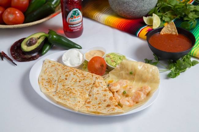 Order Shrimp Quesadilla food online from Tacos N More Mexican Grill store, Chandler on bringmethat.com