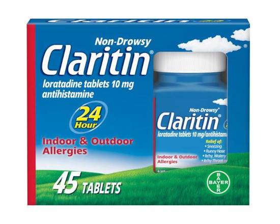 Order Claritin - 24 hour - (45 tablets) food online from East Cooper Family Pharmacy store, Mt Pleasant on bringmethat.com