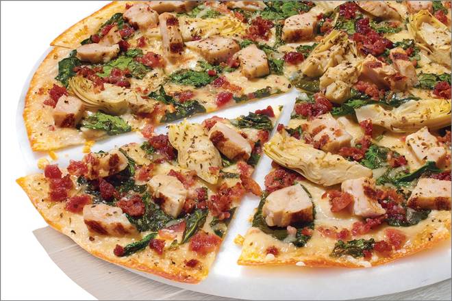 Order Dairy Free Cheese Chicken Bacon Artichoke - Baking Required food online from Papa Murphys Take N Bake Pizza store, Tigard on bringmethat.com