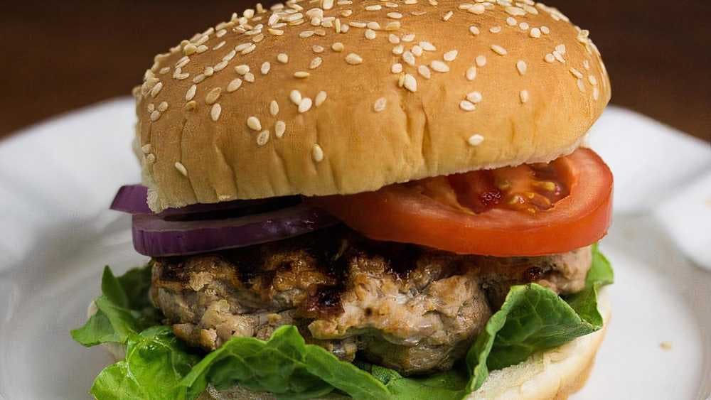 Order 36.Turkey Burger - Burger food online from Super Kennedy Chicken store, Bronx on bringmethat.com