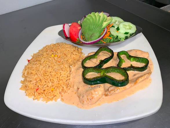 Order Chicken Poblano food online from Pepe’S Mexican Bar & Grill store, Lawrenceville on bringmethat.com