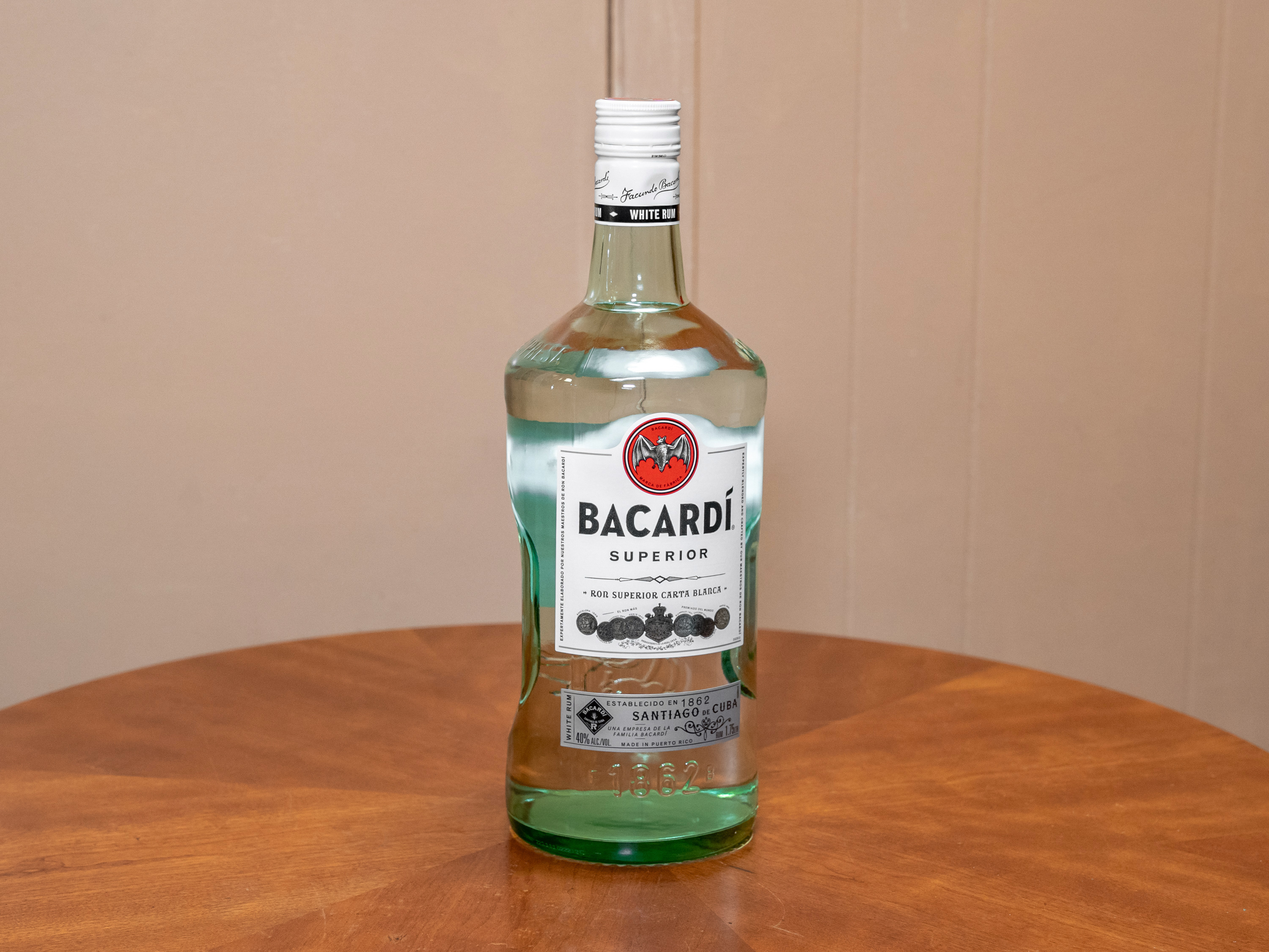 Order Bacardi Superior, 1.75 Liter Rum food online from Jose's Wines & Liquors store, Valley Cottage on bringmethat.com