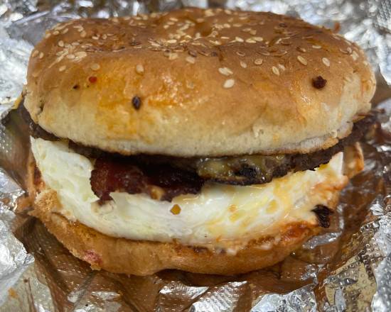 Order Burger, Egg and Cheese Sandwich Only food online from Kennedy Fried Chicken store, Monticello on bringmethat.com