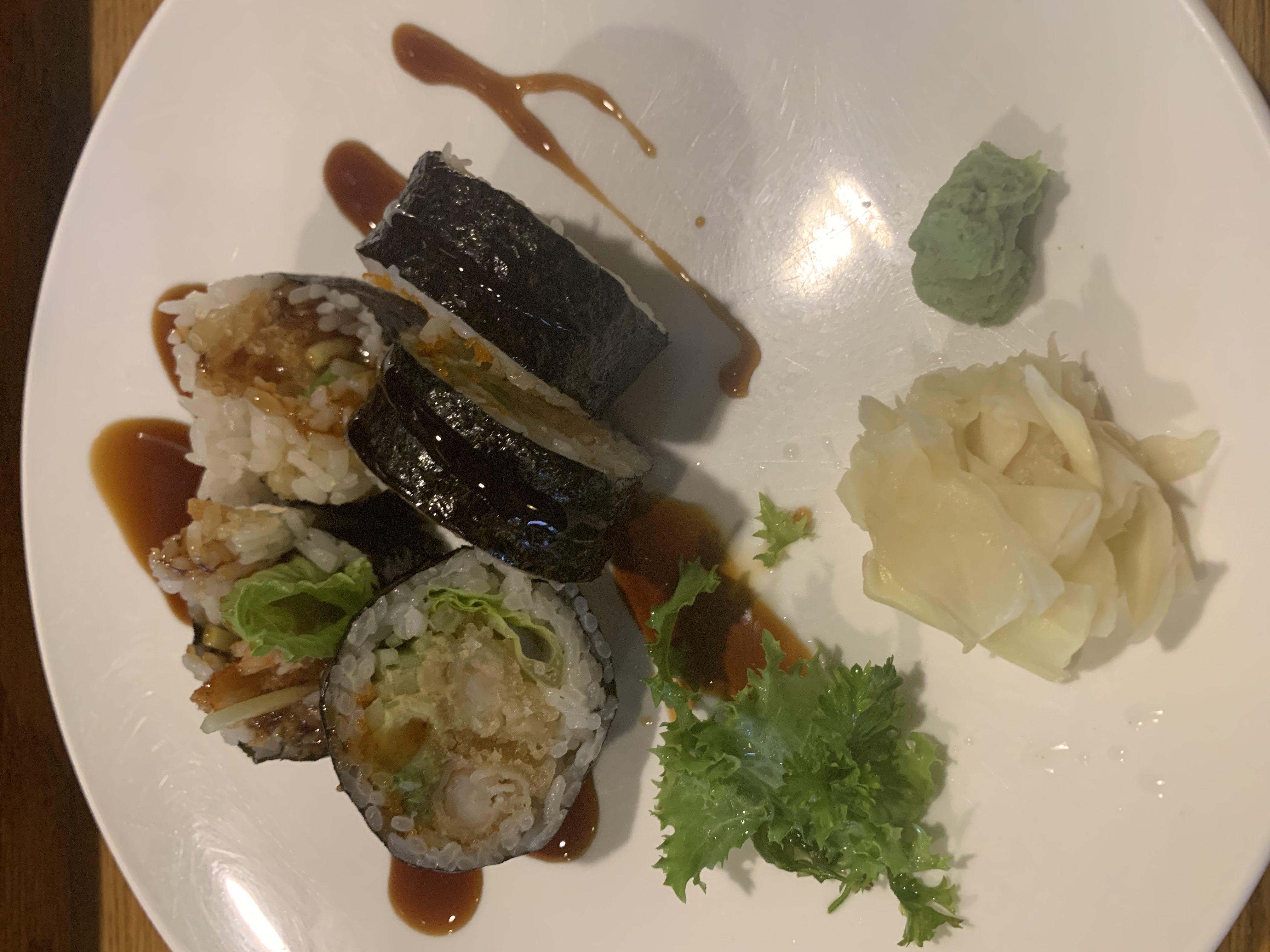 Order Shrimp Tempura Roll food online from Hikaru Sushi store, Orangeburg on bringmethat.com