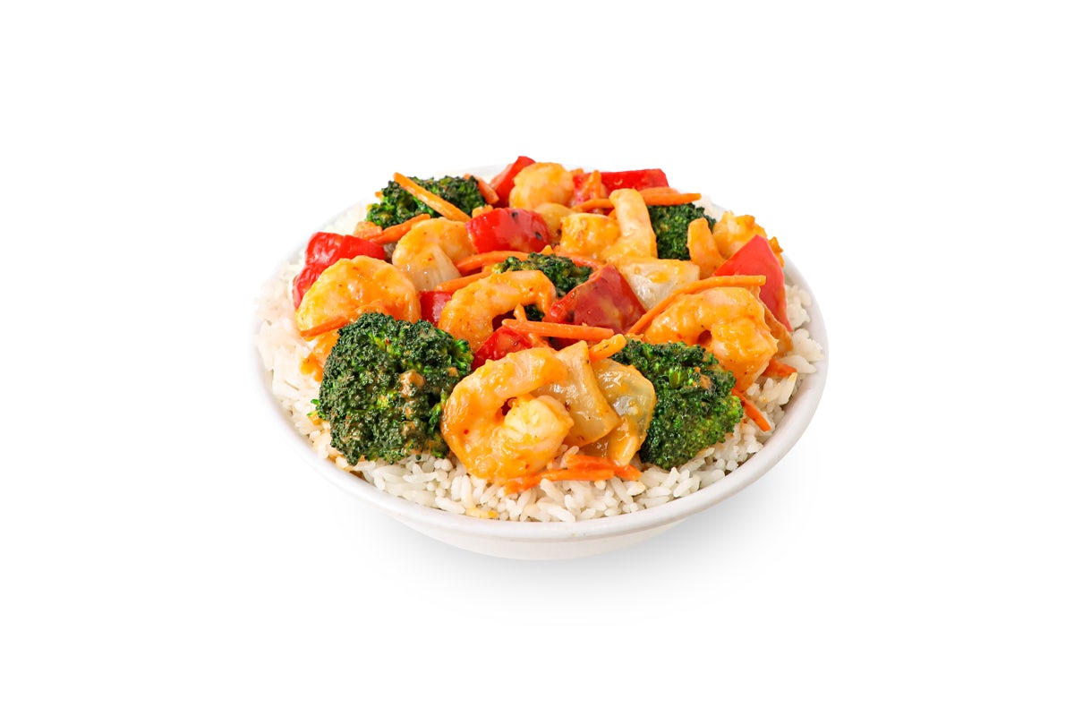 Order THAI COCONUT CURRY SHRIMP food online from Pick Up Stix store, Escondido on bringmethat.com