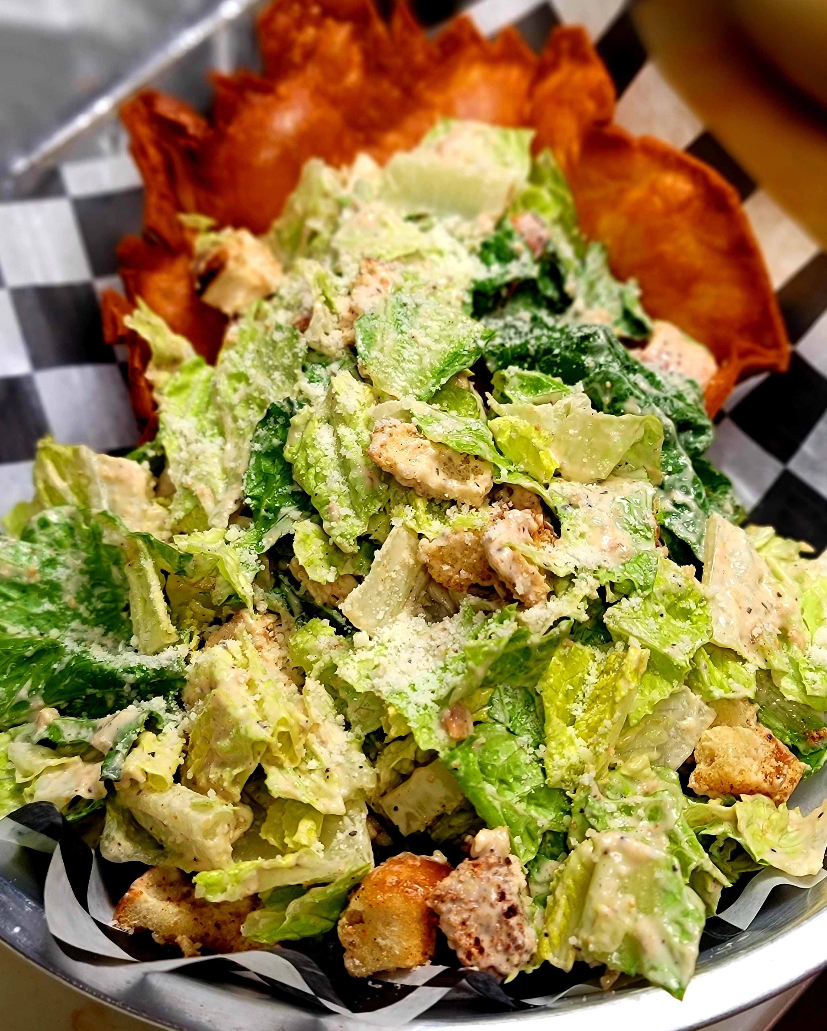 Order Caesar Salad food online from Hunt Annex Lounge store, Woodlyn on bringmethat.com