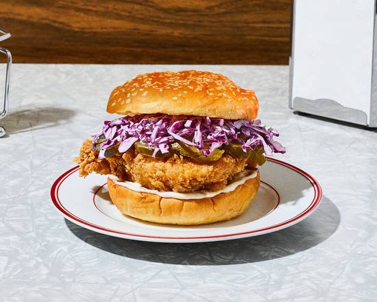 Order The OG Fried Chicken Sandwich food online from Cluck Shoppe store, Riverside on bringmethat.com