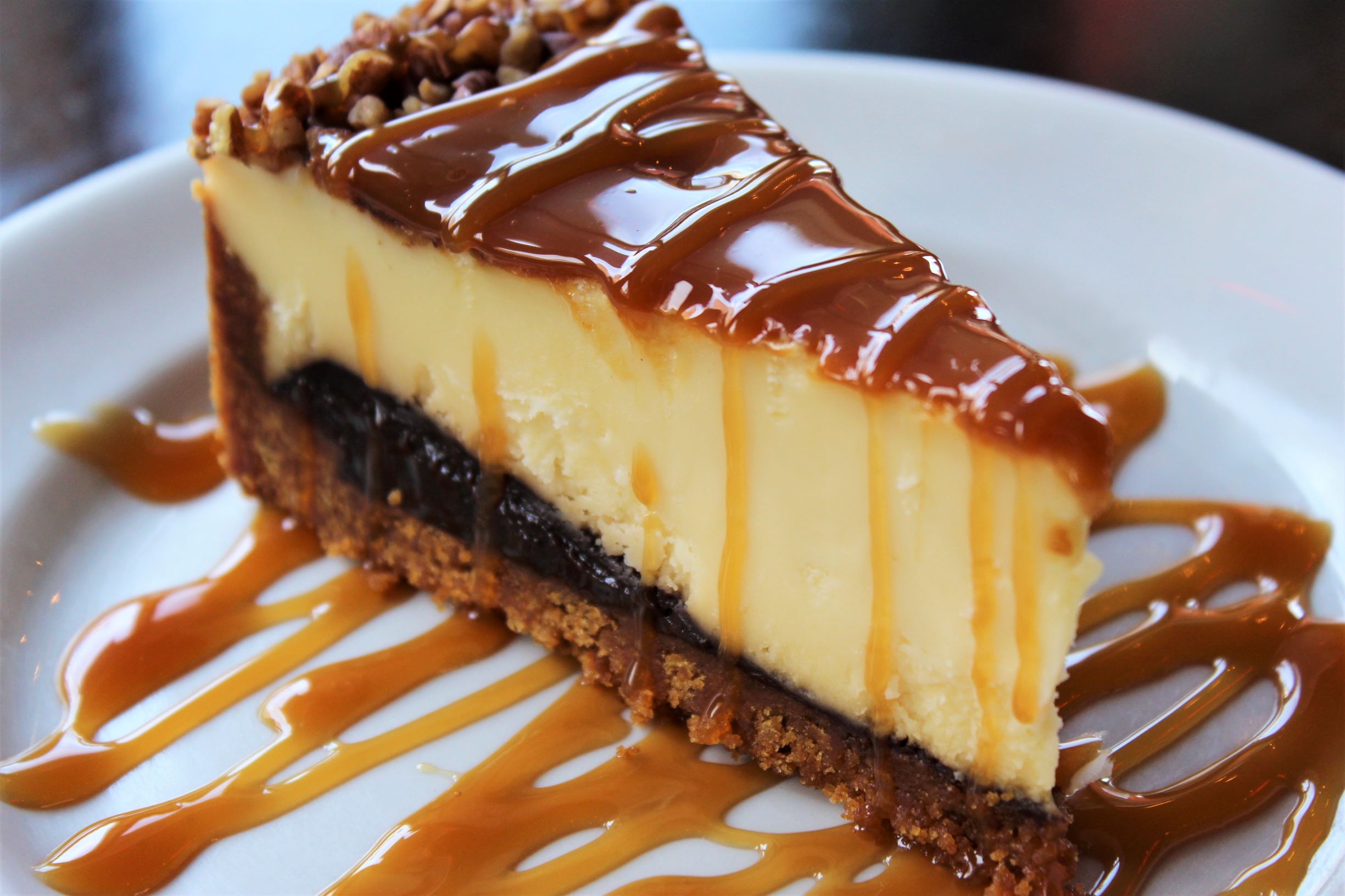 Order Turtle Cheese Cake food online from Green Door Tavern store, Chicago on bringmethat.com