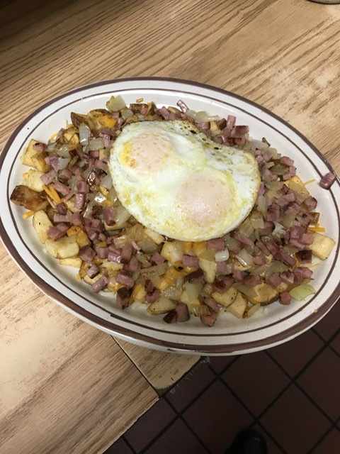 Order Ham and Cheese Skillet food online from Waffles Breakfast & Lunch store, Salinas on bringmethat.com