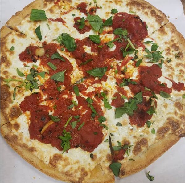 Order Margherita Pizza - 16" food online from Phil's Pizzeria & Restaurant store, Montvale on bringmethat.com