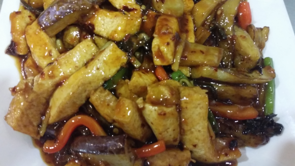 Order Eggplant and Tofu with Szechuan Garlic Sauce food online from Golden Ginger store, Hemet on bringmethat.com