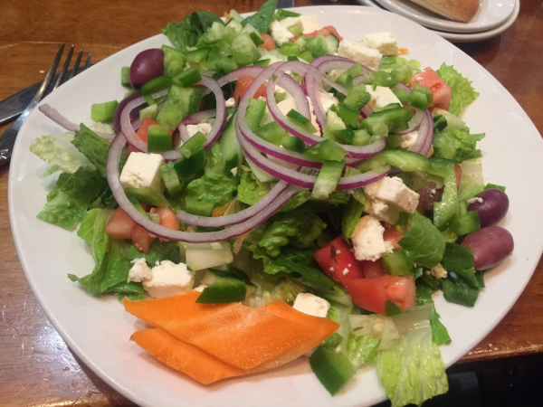 Order Greek Salad food online from Hollywood diner store, New York on bringmethat.com