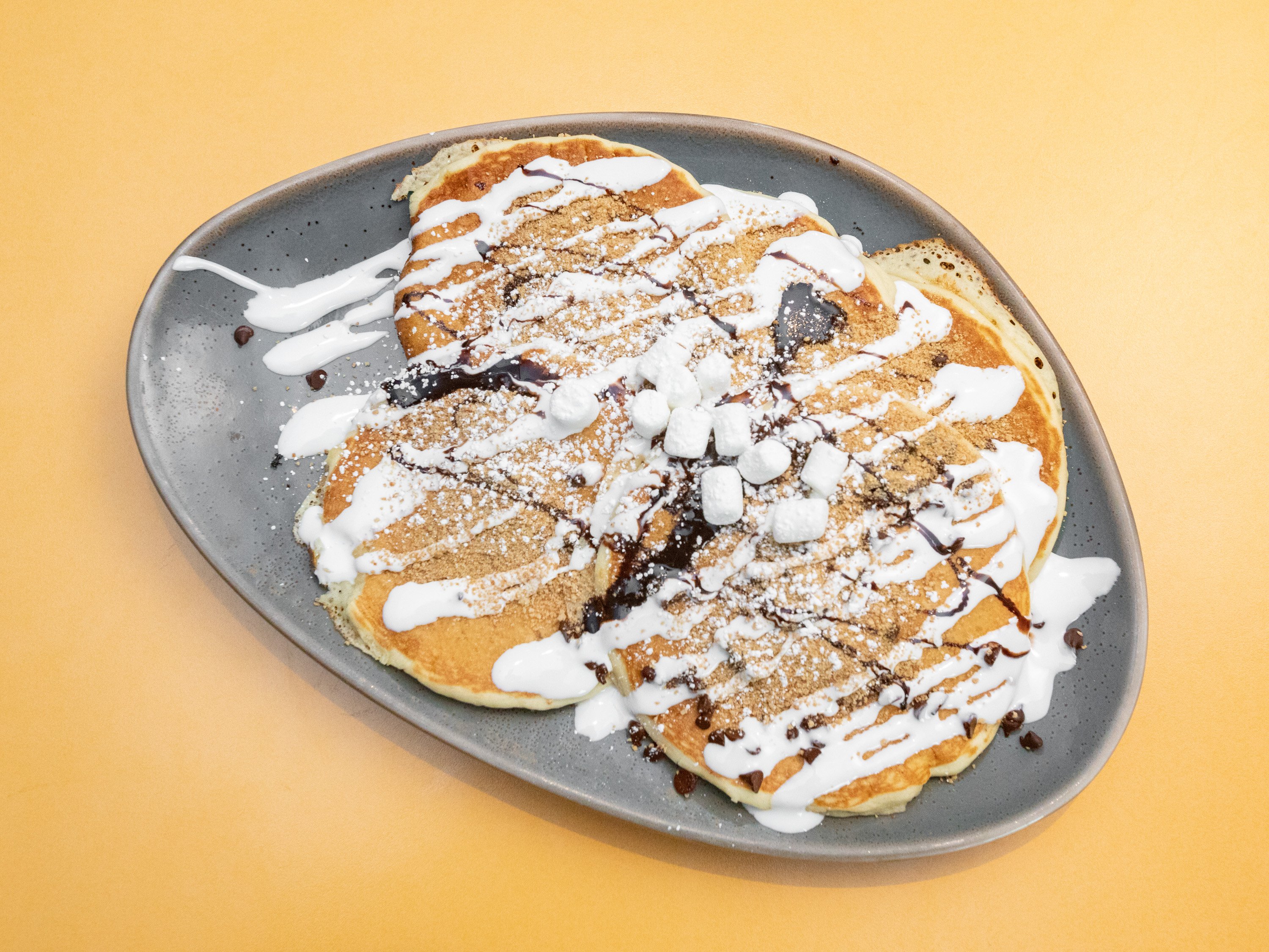 Order S'mores Pancakes food online from Early Bird store, Omaha on bringmethat.com