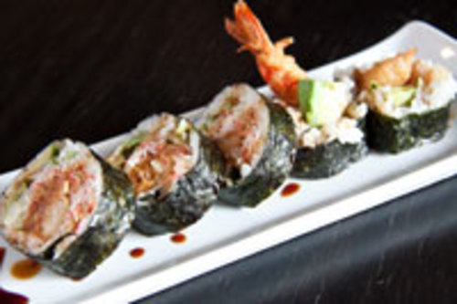 Order Shrimp Tempura Roll food online from Tsukiji Sushi Sen store, Santa Monica on bringmethat.com