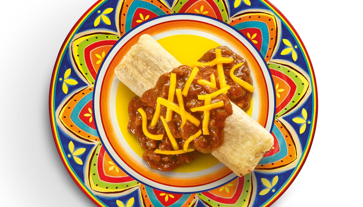 Order Chili Cheese Beef Tamale food online from Wienerschnitzel store, Whittier on bringmethat.com