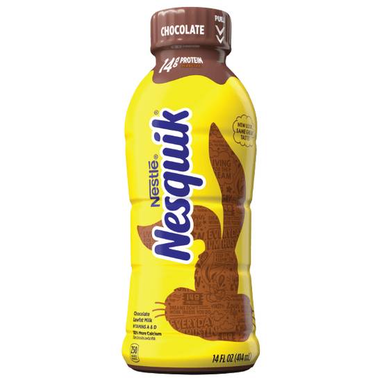 Order Nesquik Chocolate Lowfat Milk 14oz food online from Casey'S store, SEARCY on bringmethat.com