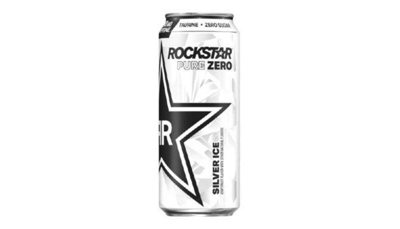 Order Rockstar Pure Zero Energy Drink Silver Ice Grapefruit 16oz Can food online from Ross Liquor store, Sylmar on bringmethat.com