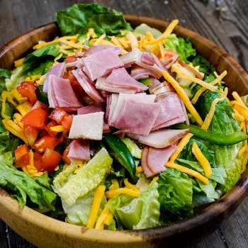 Order Chef Salad - Salad food online from Fox's Pizza Den of Brookline  store, Pittsburgh on bringmethat.com