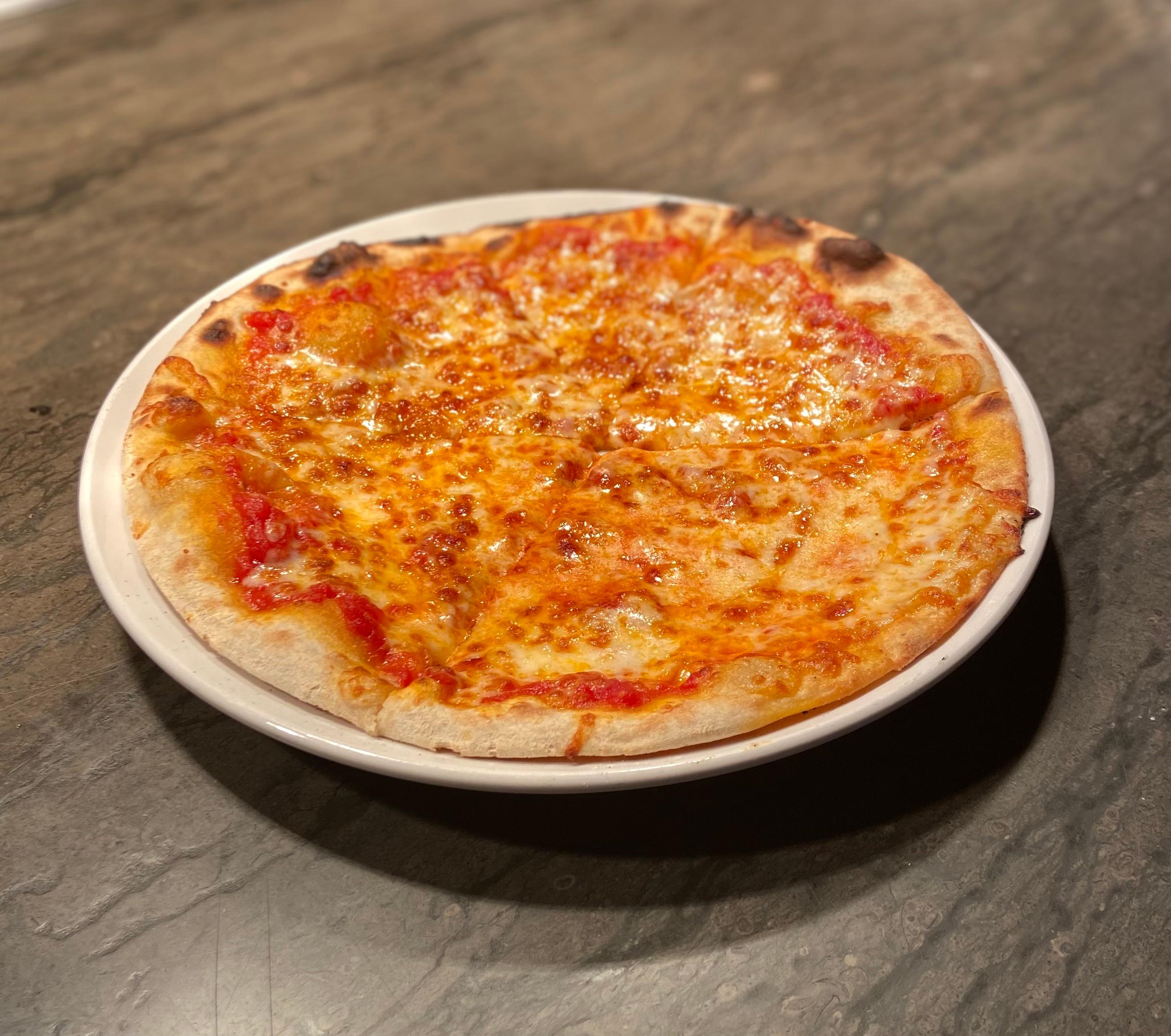 Order Cheese PIzza food online from Rooster's Wood-Fired Kitchen -Uptown store, Charlotte on bringmethat.com