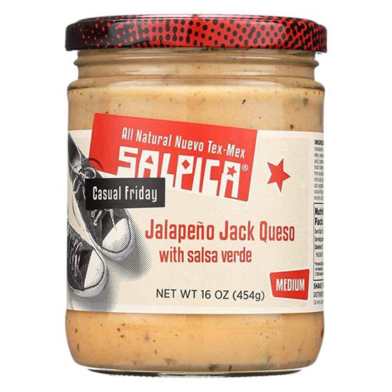 Order Frontera Foods Jalapeno Con Queso Salsa 16oz food online from Drinks At Your Door by Gopuff store, Santa Maria on bringmethat.com