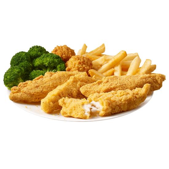 Order 4 Piece Southern Style Fish Tenders Meal food online from Captain Ds Seafood Restaurants store, Birmingham on bringmethat.com