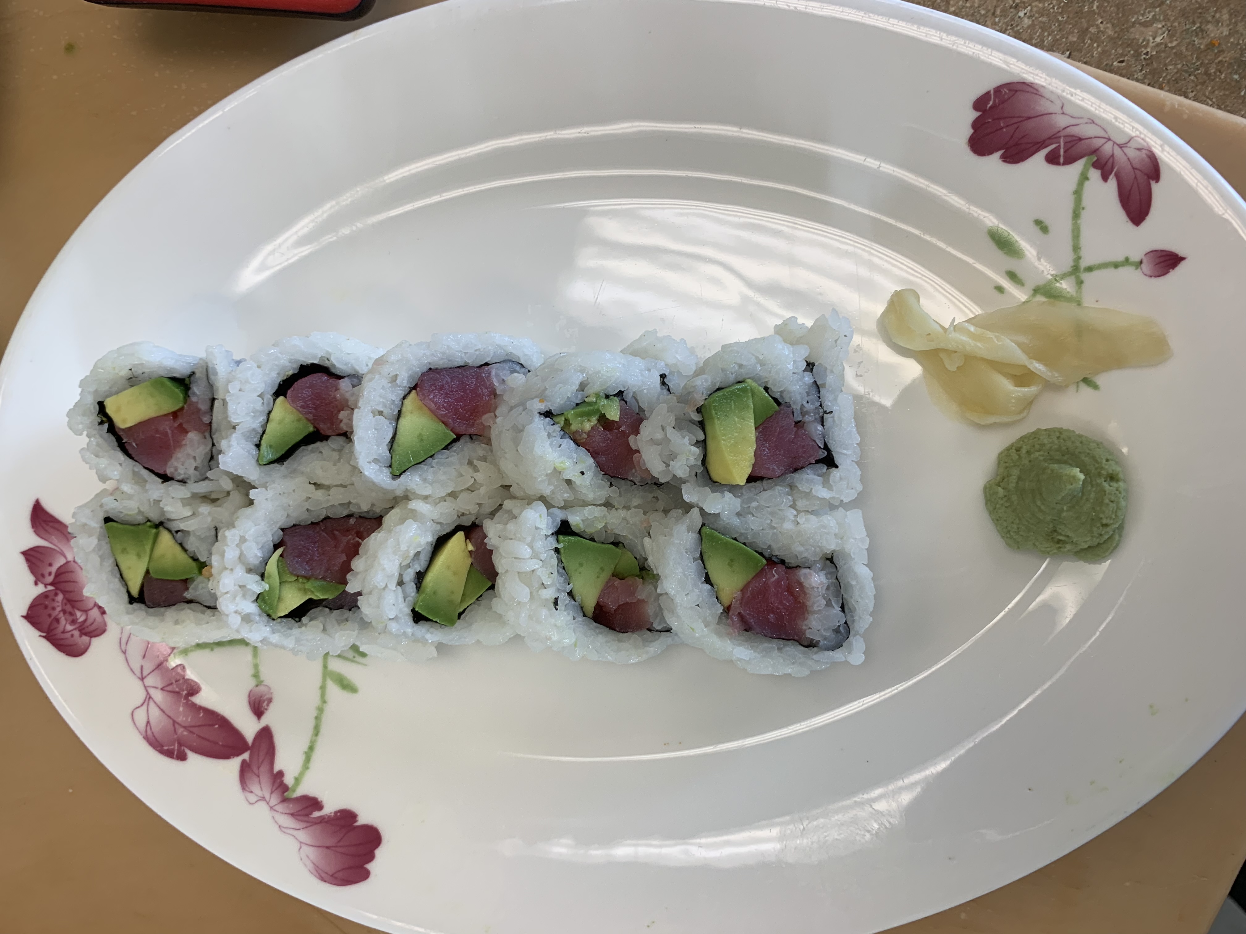 Order 10Piece Tuna Avocado Roll food online from Jazz Sushi Bar store, New Orleans on bringmethat.com