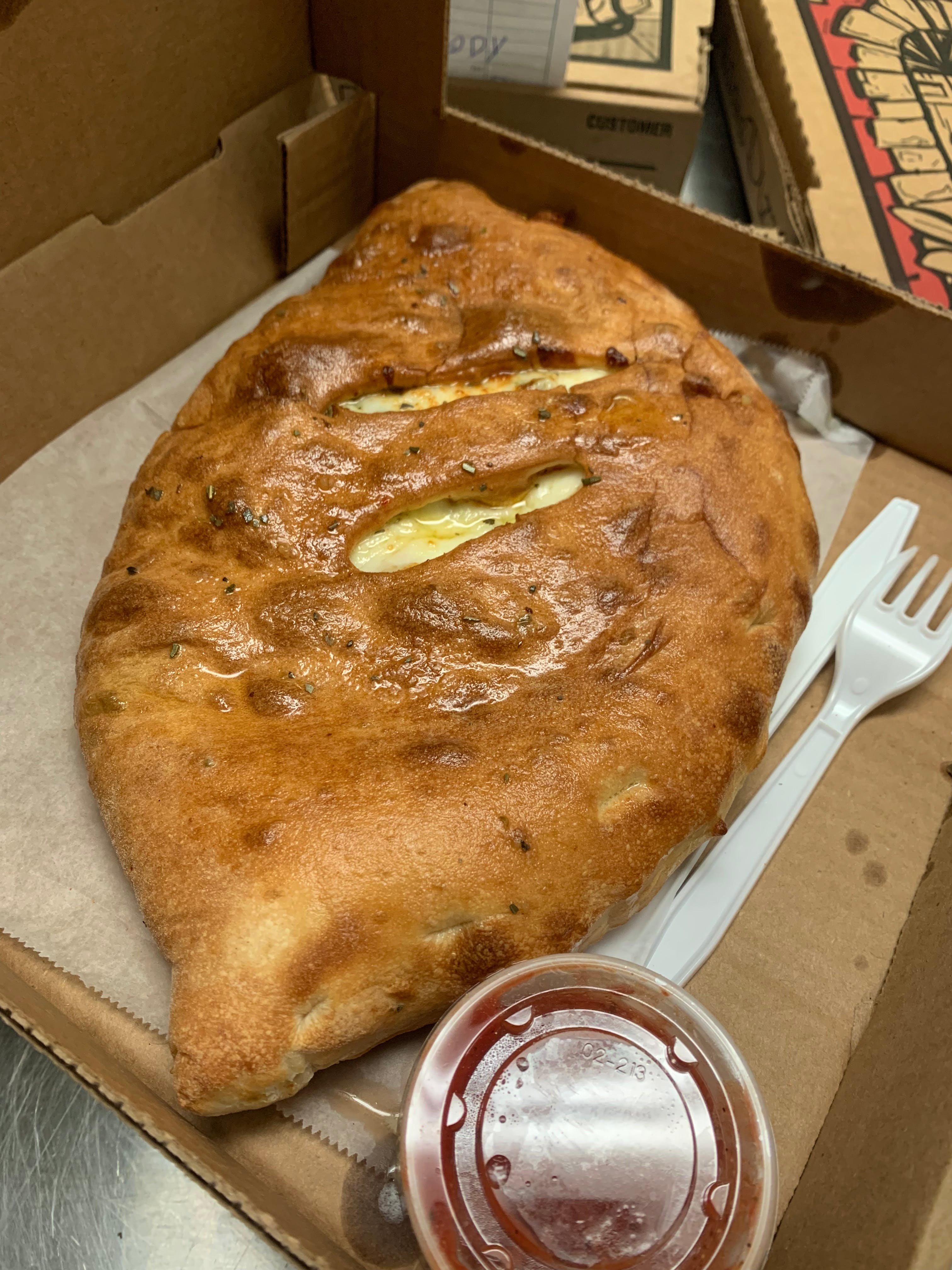 Order All Cheese Calzone - Small 10" food online from Italiano Of Kingsport store, Kingsport on bringmethat.com