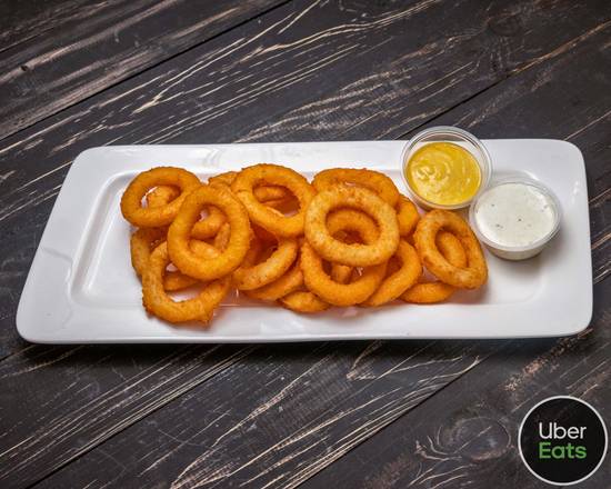 Order Onion Rings (12 pcs) food online from Cg Hibachi & Wings store, Norcross on bringmethat.com