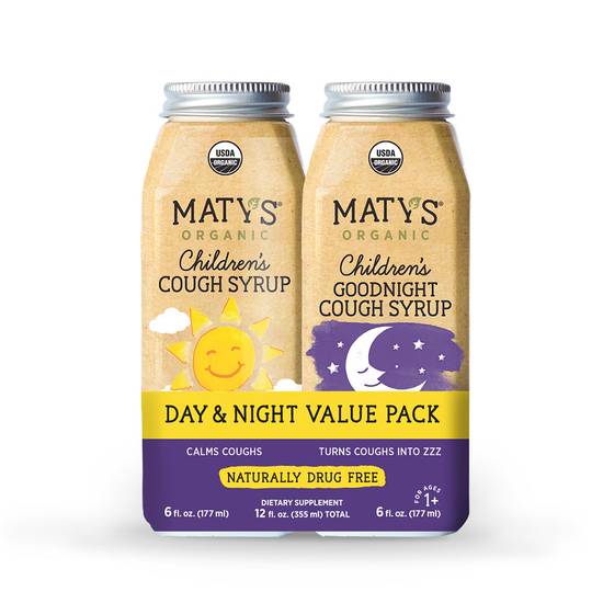 Order Maty's Organic Children's Day & Nighttime Cough Syrup (6 oz x 2 ct) food online from Rite Aid store, Willard on bringmethat.com