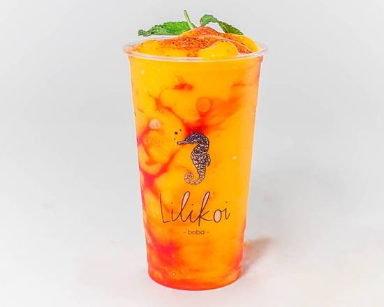 Order Mango Almighty Smoothie food online from Lilikoi Boba store, Cupertino on bringmethat.com