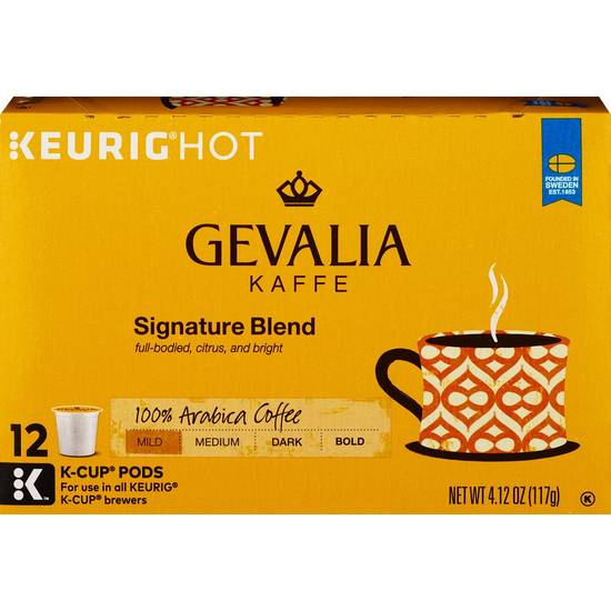Order Gevalia Kaffe Signatire Blend, Mild-Medium Roast K-Cup Pods, 12CT food online from CVS store, FOUNTAIN HILLS on bringmethat.com