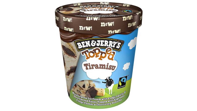 Order Ben & Jerrys Ice Cream Tiramisu Topped food online from Trumbull Mobil store, Trumbull on bringmethat.com