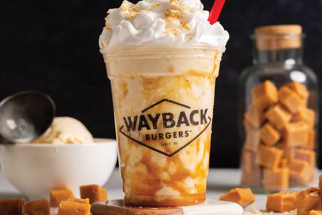 Order Salted Caramel Shake food online from Wayback Burgers store, Concord on bringmethat.com