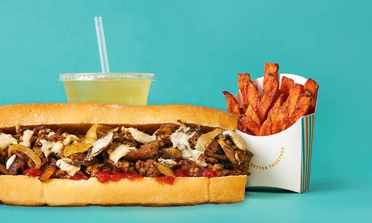 Order PHILLY STEAK MEAL DEAL food online from Hipcityveg store, Ardmore on bringmethat.com
