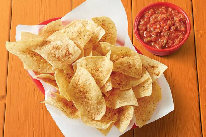 Order Large Chips & Fire-Roasted Salsa food online from Fuzzy's Taco Shop store, Tempe on bringmethat.com